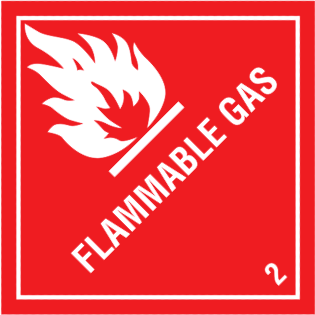 Flammable Gas Label