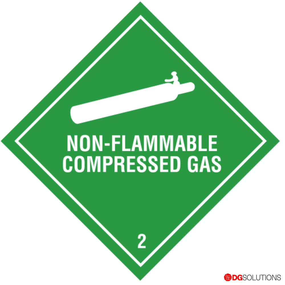 Class 2.2 Non Flammable Gas Label